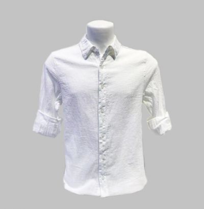 Camisa 100% Lino Blanca