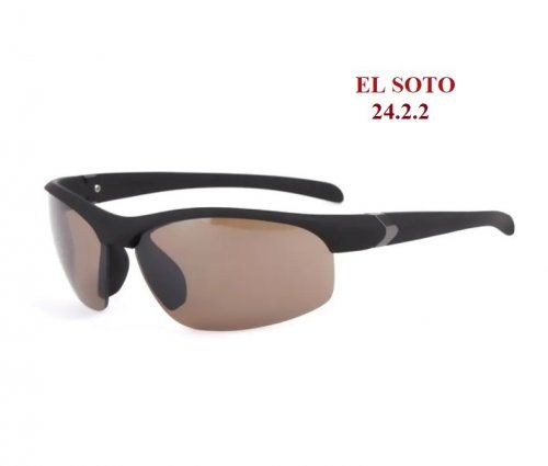 GS 24.2.2 Gafas de sol tipo deportivas con montura al aire inferior y cristales marrones UV400